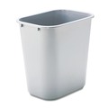 Trash & Waste Bins | Rubbermaid Commercial FG295600GRAY 7-Gallon Rectangular Deskside Wastebasket - Gray image number 0