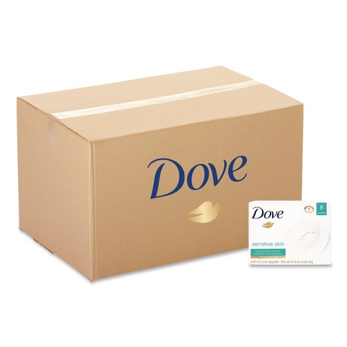 Hand Soaps | Dove CB613789 4.5 oz. Sensitive Skin Bath Bar - Unscented (72/Carton) image number 0