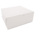 Labor Day Sale! Save $30 off $199! | SCT SCH 0973 10 in. x 10 in. x 4 in. Non-Window Paper Bakery Boxes - White (100/Carton) image number 0