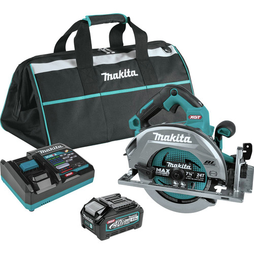 Circular Saws | Makita GSH01M1 40V max XGT Brushless Lithium-Ion 7-1/4 in. Cordless AWS Capable Circular Saw Kit (4 Ah) image number 0