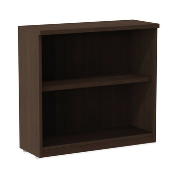 Alera ALEVA633032ES 31.75 in. x 14 in. x 29.5 in. Valencia Series 2-Shelf Bookcase - Espresso