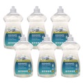 Office Jansan | ECOS PRO PL97216CT 25 oz Dishmate Manual Dish Liquid Squeeze Bottle - Free and Clear (6/Carton) image number 0