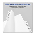 Office Jansan | Avery 01415 11 x 8.5 Preprinted Legal Exhibit O 26-Tab Index Dividers - White (25/Pack) image number 4
