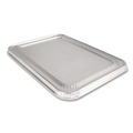 Food Service | Handi-Foil HFA 205000 12.88 in. x 20.81 in. 40 Gauge Steam Pan Foil Lids for Full-Size Pan (50/Carton) image number 3