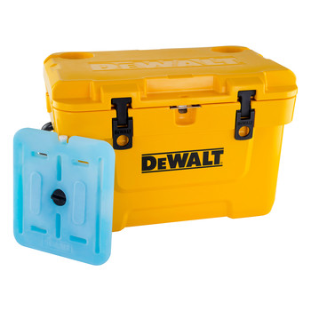 Dewalt 25 qt. Roto-Molded Lunch Box Cooler and 10 qt. Ice Pack Combo
