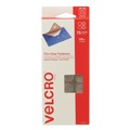 Paper Fasteners | Velcro 91302 0.63 in. Diameter Removable Adhesive Sticky-Back Fasteners - Clear (75/Pack) image number 0