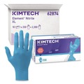 Disposable Gloves | Ansell 62874 Kimtech Element Nitrile Exam Gloves - X-Large, Blue (2500/Carton) image number 1