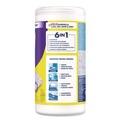 Hand Wipes | LYSOL Brand 19200-81700 7 in. x 7.5 in. 1-Ply Dual Action Disinfecting Wipes - Citrus, White/Purple (6 Canisters/Carton) image number 2
