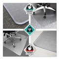 Office Jansan | Floortex ECM121525ER Cleartex MegaMat 46 in. x 60 in. Heavy-Duty Polycarbonate Mat for Hard Floor/All Carpet - Clear image number 6