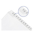 Office Jansan | Avery 01703 11 x 8.5 Allstate Style Preprinted Legal Exhibit Side 51 to 75 Tab Index Dividers - White (25-Pieces/Set) image number 4
