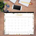 Bulk Savings Pricing 2 | Blue Sky BLS138198 22 in. x 17 in. 12-Month (Jan-Dec 2026) Day Designer Coming Up Roses Monthly Desk Pad Calendar - Cream/Blush Sheets image number 2