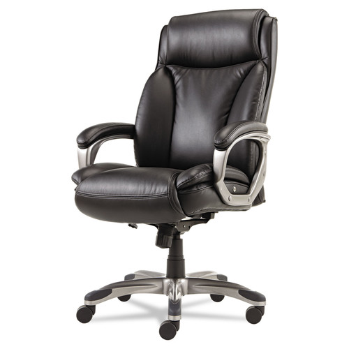  | Alera ALEVN4119 Veon Series Executive High-Back Bonded Leather Chair Supports Up to 275 lb - Black Seat/Back/Graphite Base image number 0