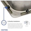 Kitchen Sinks | Elkay D23317 Dayton Top Mount 33 in. x 17 in. Equal Double Bowl Sink - Stainless Steel image number 5