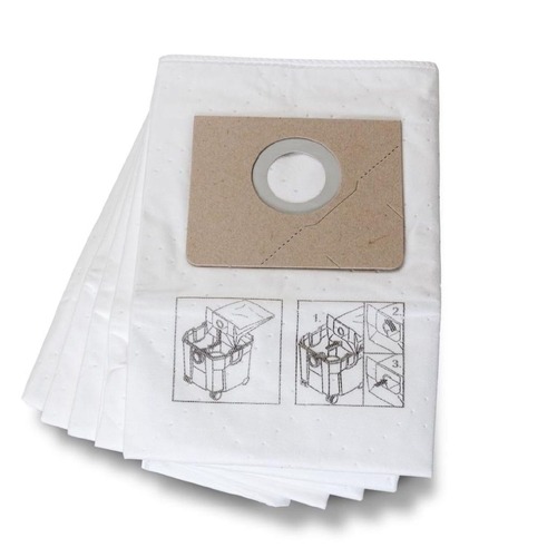 Bags and Filters | Fein 31345062010 (5/Pack) 9.25 gal. Turbo II Non-Woven Fleece Vacuum Filter Bag image number 0