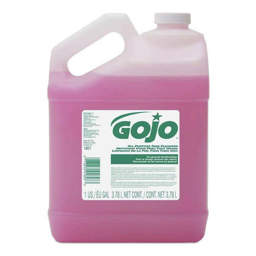 Hand Soaps | GOJO Industries 1807-04 1 Gallon Floral Bulk Pour All-Purpose Lotion Soap - Pink (4/Carton) image number 0