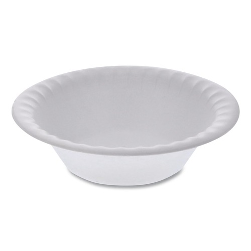 Bowls and Plates | Pactiv Corp. YTH100120000 Placesetter 12 oz Unlaminated Foam Bowl - White (1000/Carton) image number 0