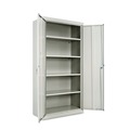 Office Filing Cabinets & Shelves | Alera CM7218LG 36 in. x 72 in. x 18 in. Assembled High Storage Cabinet with Adjustable Shelves - Light Gray image number 1