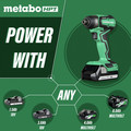 Metabo HPT WH18DDXM 18V Brushless Lithium-Ion Sub-Compact 1/4 in. Cordless Impact Driver (1.5 Ah) image number 2