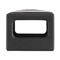 Trash & Waste Bins | Safco 9474BL Canmeleon 15-Gallon Polyethylene Recessed Panel Receptacles - Black image number 2
