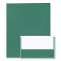 File Folders | Roaring Spring 50122 Accommodates (50) 11 in. x 8.5 in. Sheets Pocket Folder - Green (250/Carton) image number 1