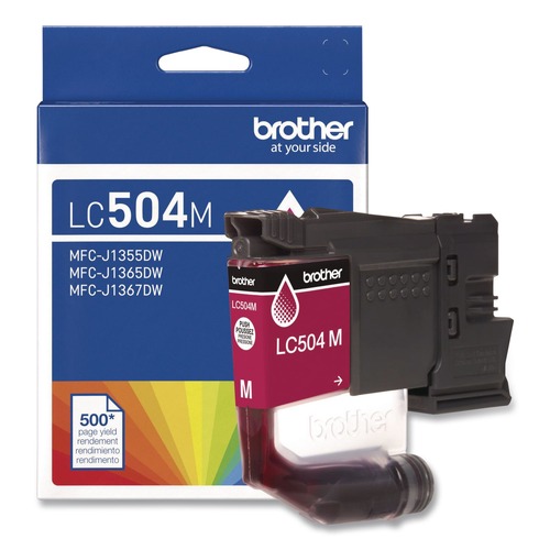 Ink & Toner | Brother LC504MS INKvestment 500 Page-Yield Ink - Magenta image number 0