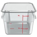 Bulk Savings Pricing 2 | Carlisle 1195207 8.75 in. x 8.75 in. x 7.31 in. 6 qt. Squares Polycarbonate Food Storage Container - Clear image number 1
