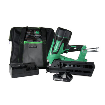 FRAMING NAILERS | Metabo HPT NR1890DRSM 3-1/2 in. 18V Brushless Full Round Head Framing Nail Gun Kit
