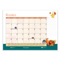 Calendars & Planners | House of Doolittle 139 22 in. x 17 in. 12-Month (Jan to Dec): 2026 Recycled Desk Pad Calendar - Illustrated Seasons Artwork, Black Binding/Corners image number 4