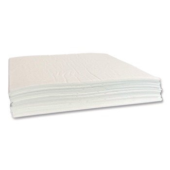 Quick Dam Mighty Mat Heavy Absorbent Pads, Stay Put Backing, 3.6 gal, 16-in x 18-in, 20/Box