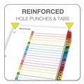 Bulk Savings Pricing 2 | Cardinal 60218 11 x 8.5 OneStep Printable Table of Contents and A to Z Dividers - White/Assorted Tabs (26/Set) image number 6