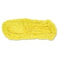 Mops | Rubbermaid Commercial FGJ15300YL00 24 in. Trapper Commercial Looped-End Launderable Dust Mop - Yellow image number 1