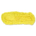 Mops | Rubbermaid Commercial FGJ15300YL00 24 in. Trapper Commercial Looped-End Launderable Dust Mop - Yellow image number 1