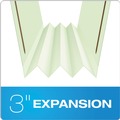 | Pendaflex 17187 1/3-Cut Tabs 3 in. Expansion 2 Fasteners Legal Size Heavy-Duty Pressboard Folders - Green (25/Box) image number 3