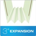 Office Jansan | Pendaflex 17187 1/3-Cut Tabs 3 in. Expansion 2 Fasteners Legal Size Heavy-Duty Pressboard Folders - Green (25/Box) image number 3