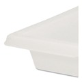Food Trays, Containers, and Lids | Rubbermaid Commercial FG350700WHT 2 Gallon 18 in. x 12 in. x 3-1/2 in. Food Tote Boxes - White image number 2