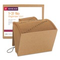 Office Jansan | Smead 70168 1/15-Cut Tab 1 to 31 Indexed Expanding Files with Elastic Cord Closure - Letter, Kraft image number 0
