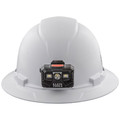 Hard Hats | Klein Tools 60406RL Non-Vented Full Brim Hard Hat with Rechargeable Headlamp - White image number 5