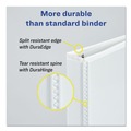  | Avery 17032 11 in. x 8.5 in. 2 in. Capacity 3-Rings Durable View Binder with DuraHinge and Slant Rings - White image number 5