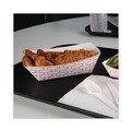 Food Trays, Containers, and Lids | Boardwalk BWK30LAG500 5 lbs. Capacity Paper Food Baskets - Red/White (500/Carton) image number 8