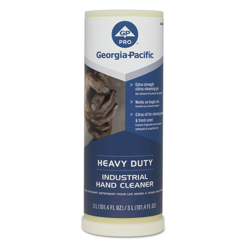 Hand Sanitizers | Georgia Pacific Professional 44627 3 Liter Heavy Duty Citrus Industrial Hand Cleaner (4/Carton) image number 0