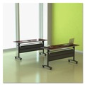  | Alera ALETT6024CM 59.5 in. x 23.63 in. Rectangular Reversible Laminate Table Top - Medium Cherry/Mahogany image number 8