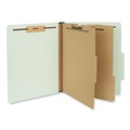  | Universal UNV10273 6-Section 2-Divider Pressboard Classification Folders - Letter, Gray/Green (10/Box) image number 1
