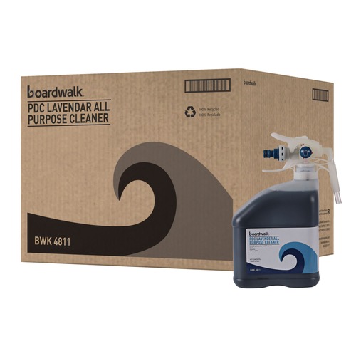 Cleaning & Janitorial Supplies | Boardwalk 951300-39ESSN 3 L Bottle PDC All Purpose Cleaner - Lavender Scent (2/Carton) image number 0