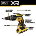 Combo Kits | Dewalt DCK265D2 20V MAX XR Brushless Lithium-Ion Cordless Drywall Screwgun and Cut-Out Tool Combo Kit with 2 Batteries (2 Ah) image number 2