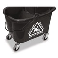 Mop Buckets | Nexstep Commercial Products 96998 Premier Downpress Mop Bucket and Wringer, 35 qt, Black image number 2