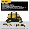Combo Kits | Dewalt DCK265D2 20V MAX XR Brushless Lithium-Ion Cordless Drywall Screwgun and Cut-Out Tool Combo Kit with 2 Batteries (2 Ah) image number 1