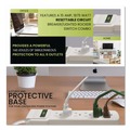 Office Electronics & Batteries | GoGreen Power GG-16103MS 2.5 ft. Cord 160 Joules 6-Outlet Surge Protector - White image number 2