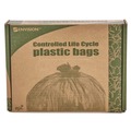 Trash Bags | Stout by Envision G3340E11 Controlled Life-Cycle 33 in. x 40 in. 1.1 mil. 33 Gallon Plastic Trash Bags - Green (40/Box) image number 2