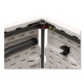 Office Furniture & Lighting | Iceberg 61263 70.9 in. x 29.1 in. x 30 in. Bifold Rectangular Resin Folding Table - White Granite Top/Gray Base/Legs (2/Pack) image number 2