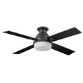 Ceiling Fans | Prominence Home 51679-45 52 in. Kyrra Contemporary Indoor Semi Flush Mount LED Ceiling Fan with Light - Matte Black image number 1
